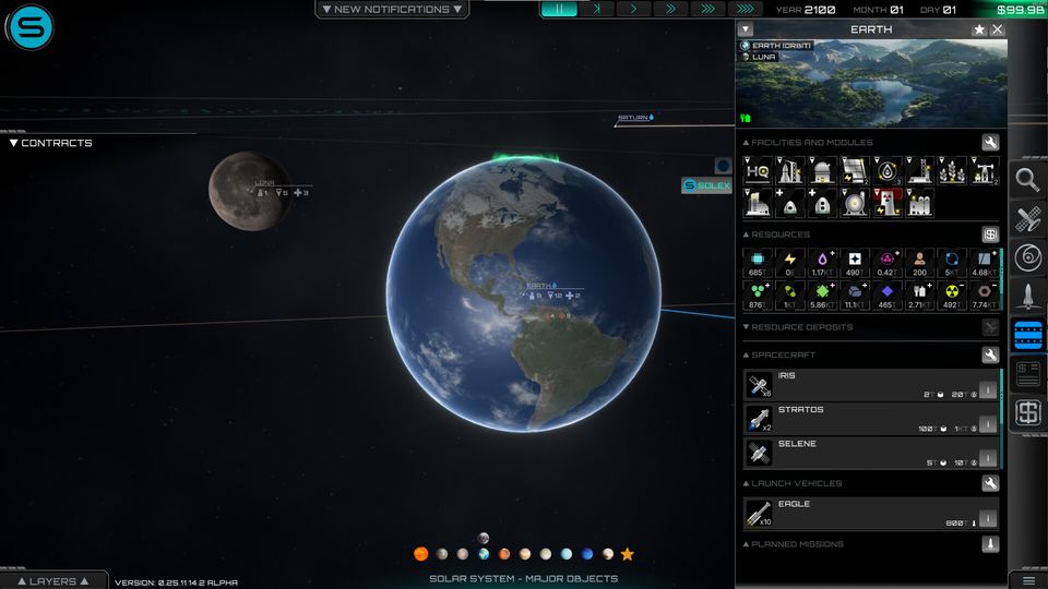 Solar Expanse - Space Exploration Manager 游戏画面
