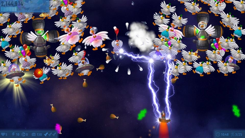 Chicken Invaders Universe 游戏画面