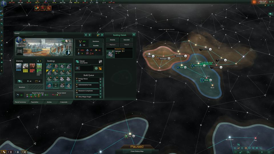Stellaris 游戏画面