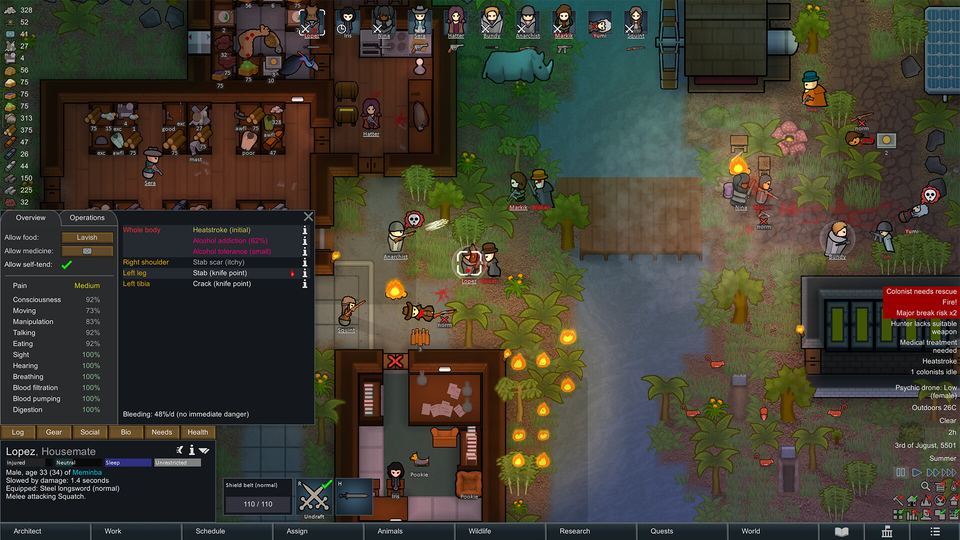 边缘世界 RimWorld 游戏画面