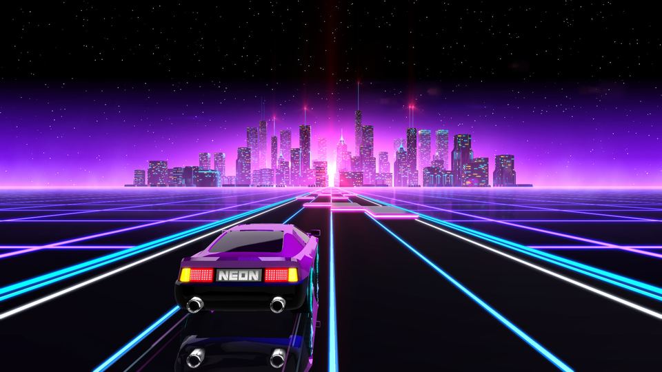 Neon Drive 游戏画面