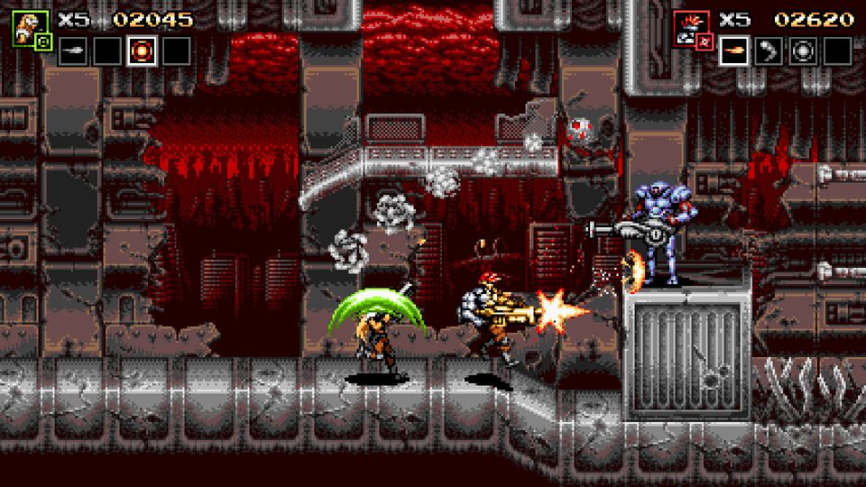 Blazing Chrome 游戏画面