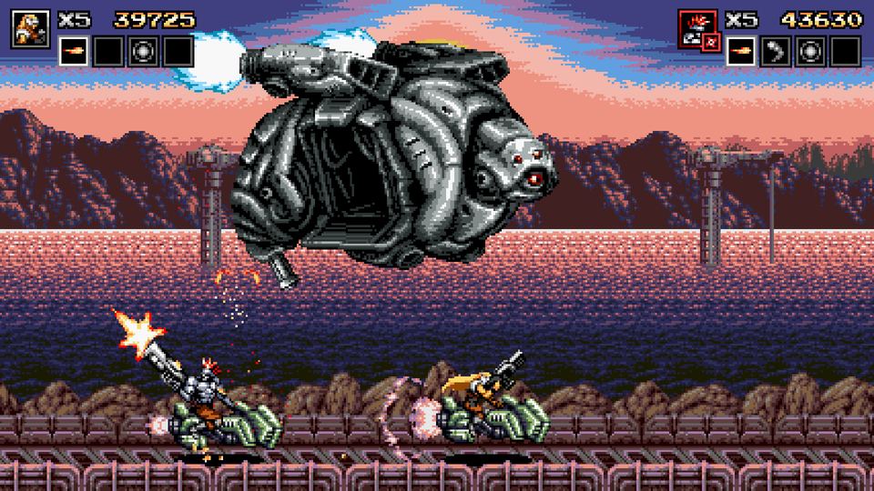 Blazing Chrome 游戏画面
