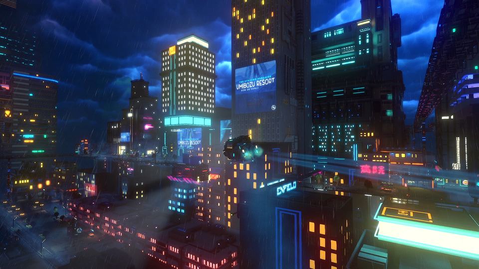 Cloudpunk 游戏画面