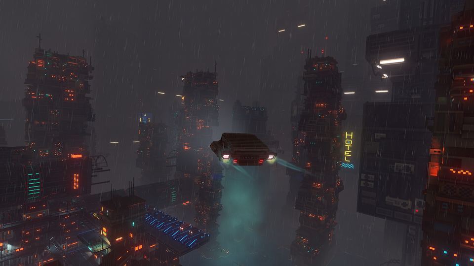 Cloudpunk 游戏画面